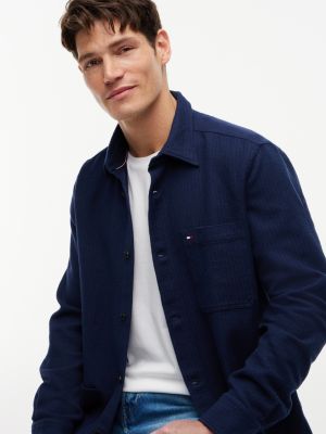 Мужские свитеры Tommy Hilfiger Relaxed Fit Waffle Weave Overshirt — фото 3