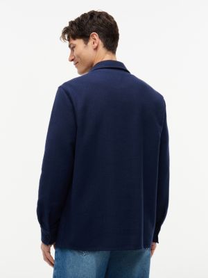 Мужские свитеры Tommy Hilfiger Relaxed Fit Waffle Weave Overshirt — фото 4