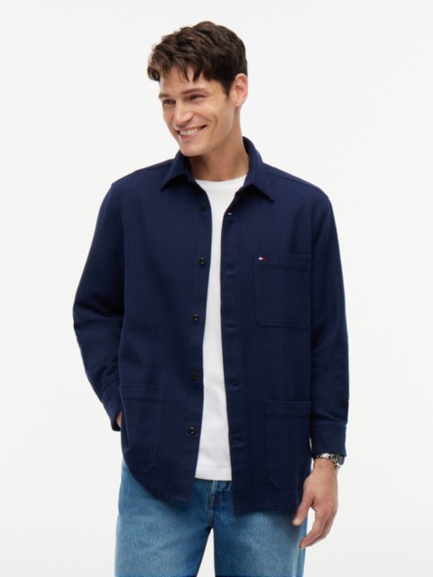 Мужские свитеры Tommy Hilfiger Relaxed Fit Waffle Weave Overshirt