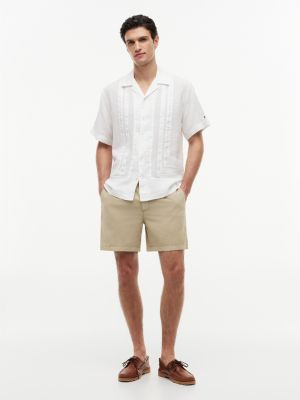 Мужские рубашки Tommy Hilfiger Classic Fit Linen Mesh Shirt — фото 2
