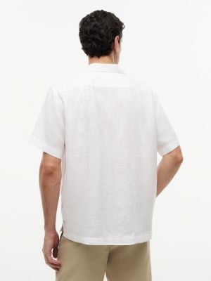 Мужские рубашки Tommy Hilfiger Classic Fit Linen Mesh Shirt — фото 4
