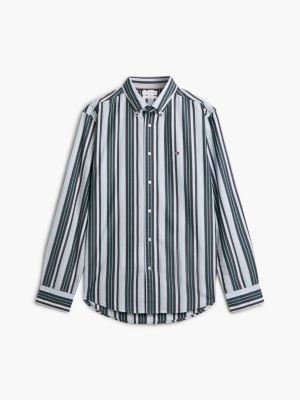 Мужские рубашки Tommy Hilfiger Regular Fit Multi-Stripe Shirt — фото 5