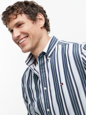 Мужские рубашки Tommy Hilfiger Regular Fit Multi-Stripe Shirt — фото 3
