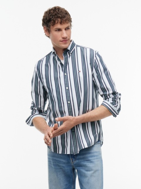 Мужские рубашки Tommy Hilfiger Regular Fit Multi-Stripe Shirt