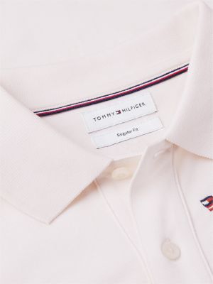 Мужские топы Tommy Hilfiger Regular Fit Allover Flag Logo Pique Polo — фото 6