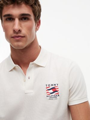 Мужские свитеры Tommy Hilfiger Regular Fit Wavy Flag Smooth Cotton Polo — фото 3