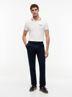 Мужские топы Tommy Hilfiger Regular Fit Tipped Smooth Cotton Polo — фото 2
