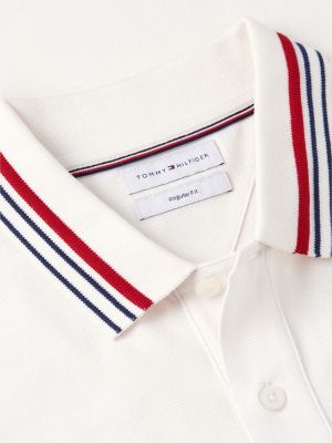 Мужские топы Tommy Hilfiger Regular Fit Tipped Smooth Cotton Polo — фото 6