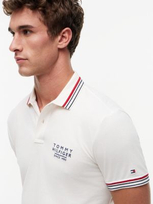 Мужские топы Tommy Hilfiger Regular Fit Tipped Smooth Cotton Polo — фото 3