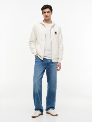 Мужские худи Tommy Hilfiger Embroidered Wavy Flag Logo Zip — фото 2