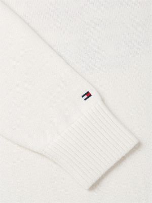Мужские свитеры Tommy Hilfiger Relaxed Wavy Flag Logo Crewneck Sweater — фото 6