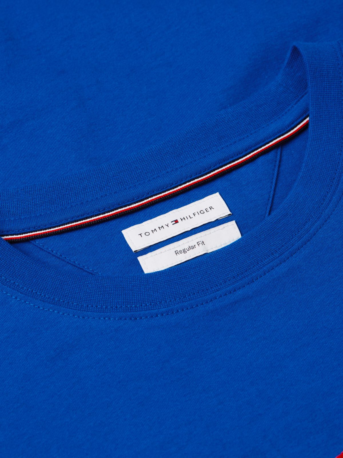Wavy Flag Logo T-Shirt — Regal Blue