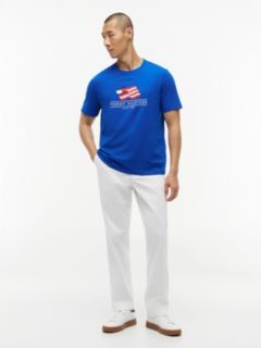 Wavy Flag Logo T-Shirt — Regal Blue 2