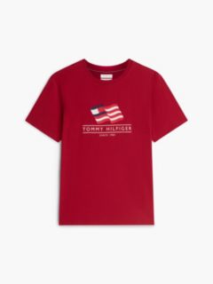 Wavy Flag Logo T-Shirt — Regatta Red 5