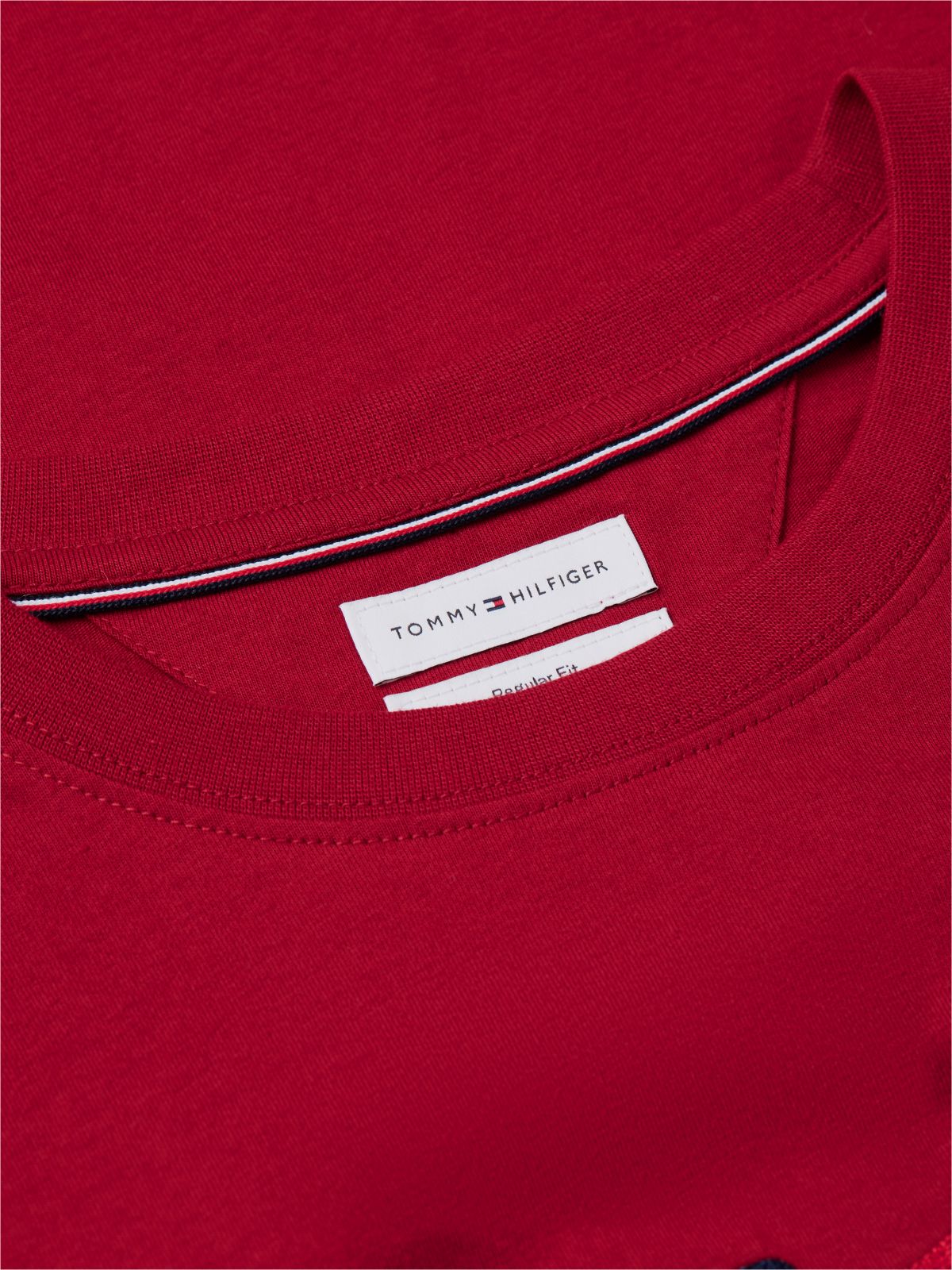 Wavy Flag Logo T-Shirt — Regatta Red