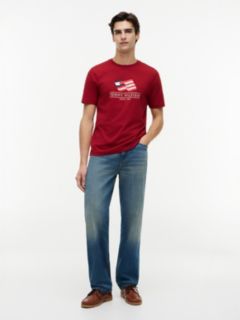 Wavy Flag Logo T-Shirt — Regatta Red 2