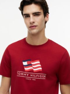 Wavy Flag Logo T-Shirt — Regatta Red 3