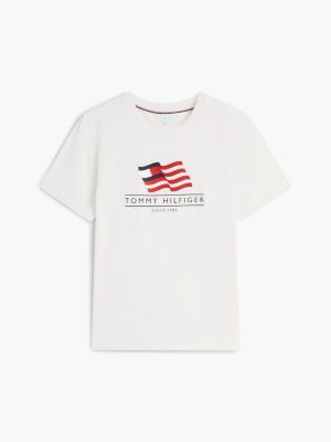 Мужские футболки Tommy Hilfiger Wavy Flag Logo T-Shirt — фото 5