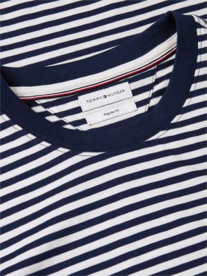 Мужские футболки Tommy Hilfiger Wavy Flag Patch Striped T-Shirt — фото 6