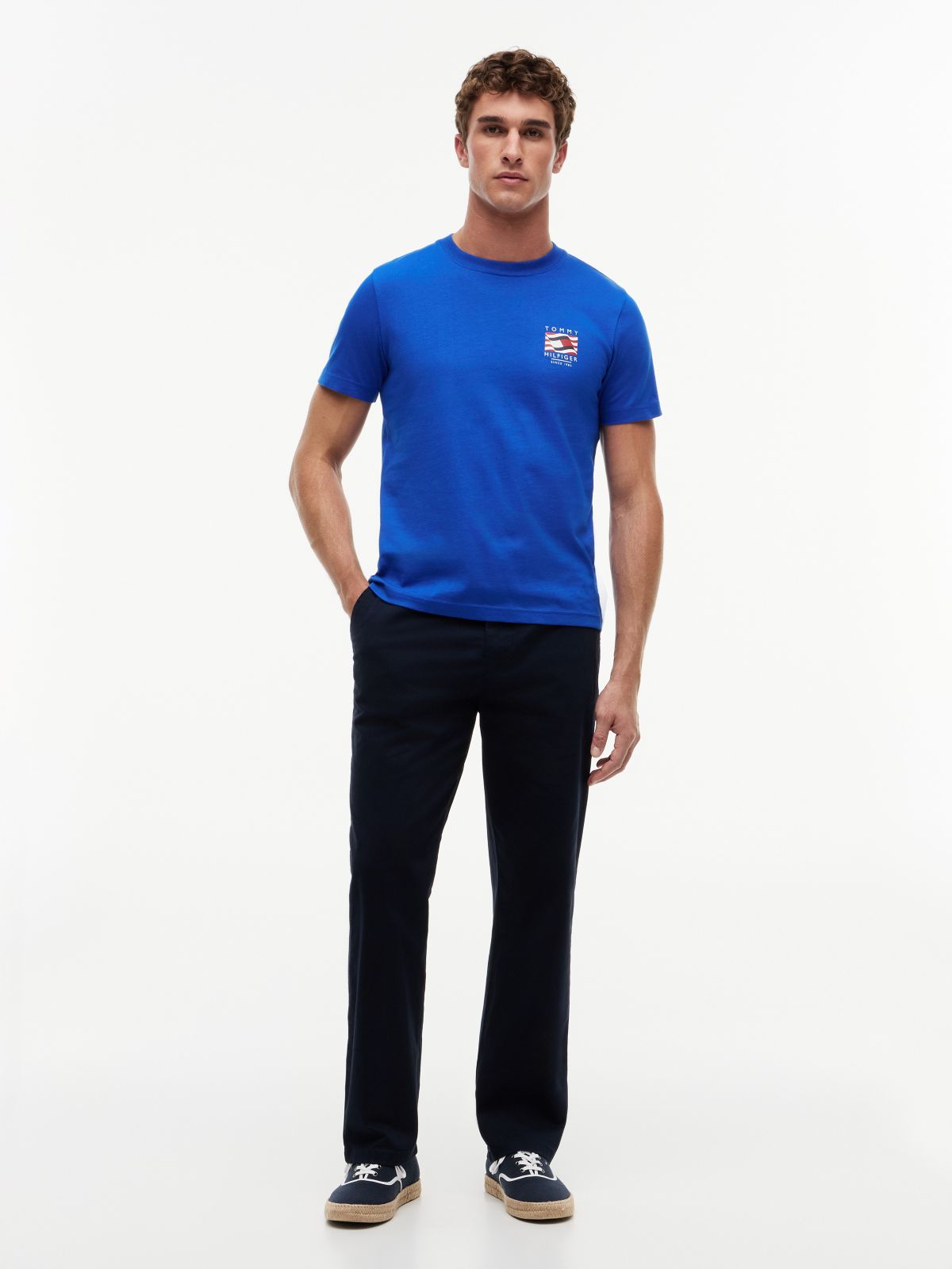 Box Flag Logo T-Shirt — Regal Blue