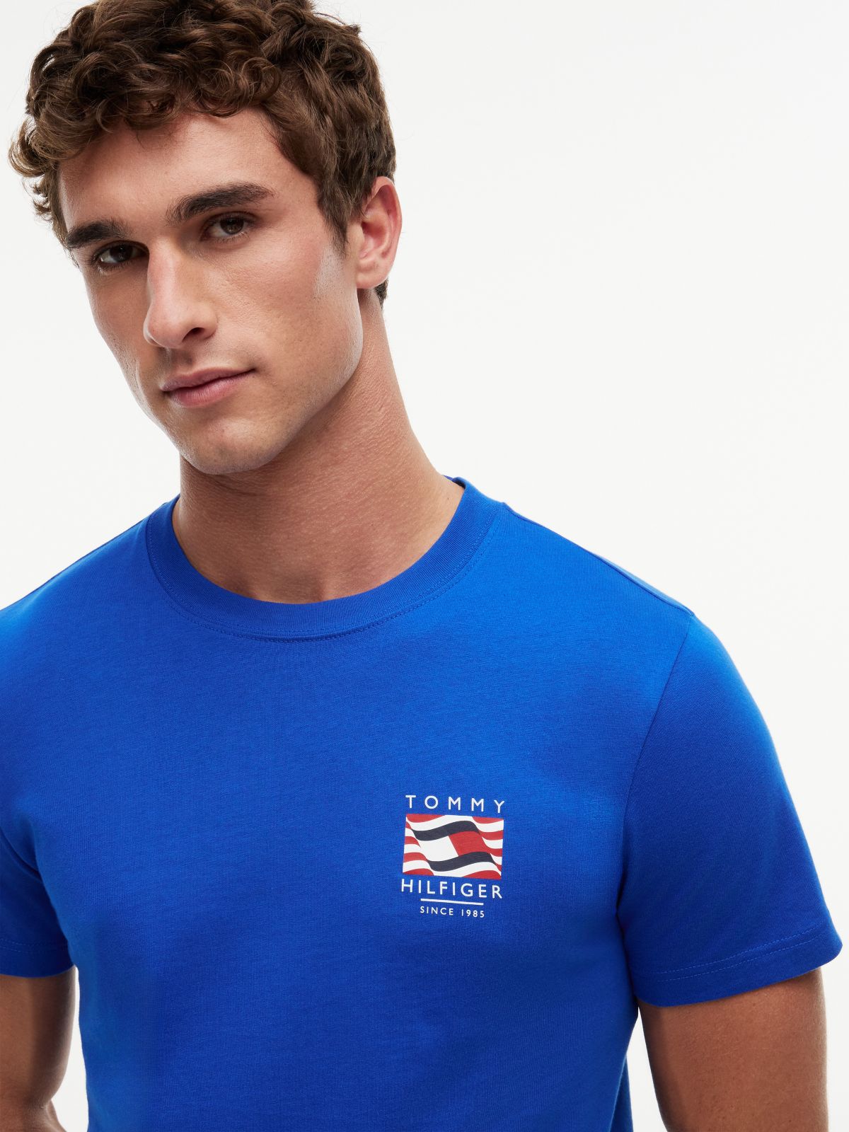 Box Flag Logo T-Shirt — Regal Blue