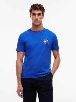 Box Flag Logo T-Shirt, Regal Blue