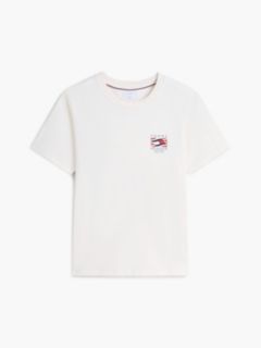 Box Flag Logo T-Shirt — Ivory Petal 5