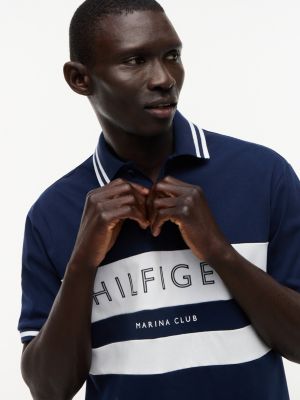 Мужские топы Tommy Hilfiger Regular Fit Marina Club Logo Jersey Polo — фото 3