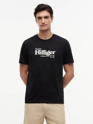 Nautical Hilfiger Logo T-Shirt, Black