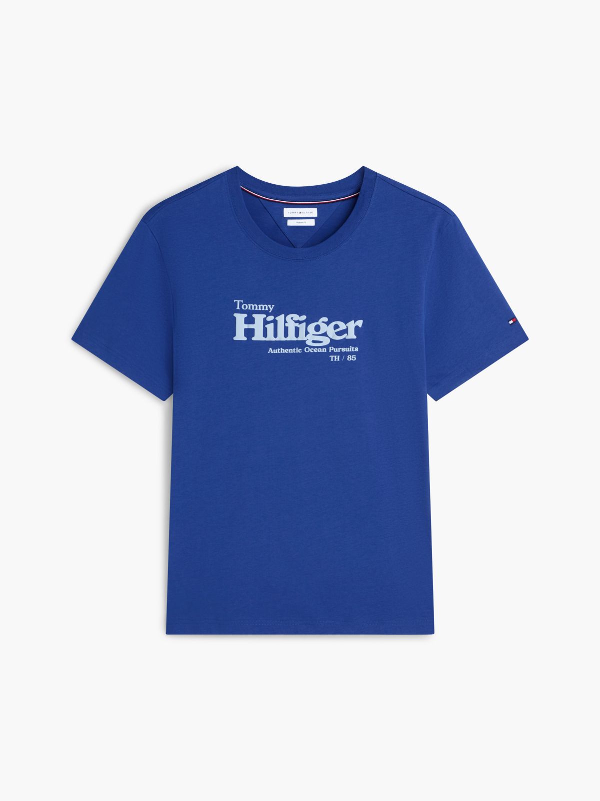 Nautical Hilfiger Logo T-Shirt — Pigment Blue