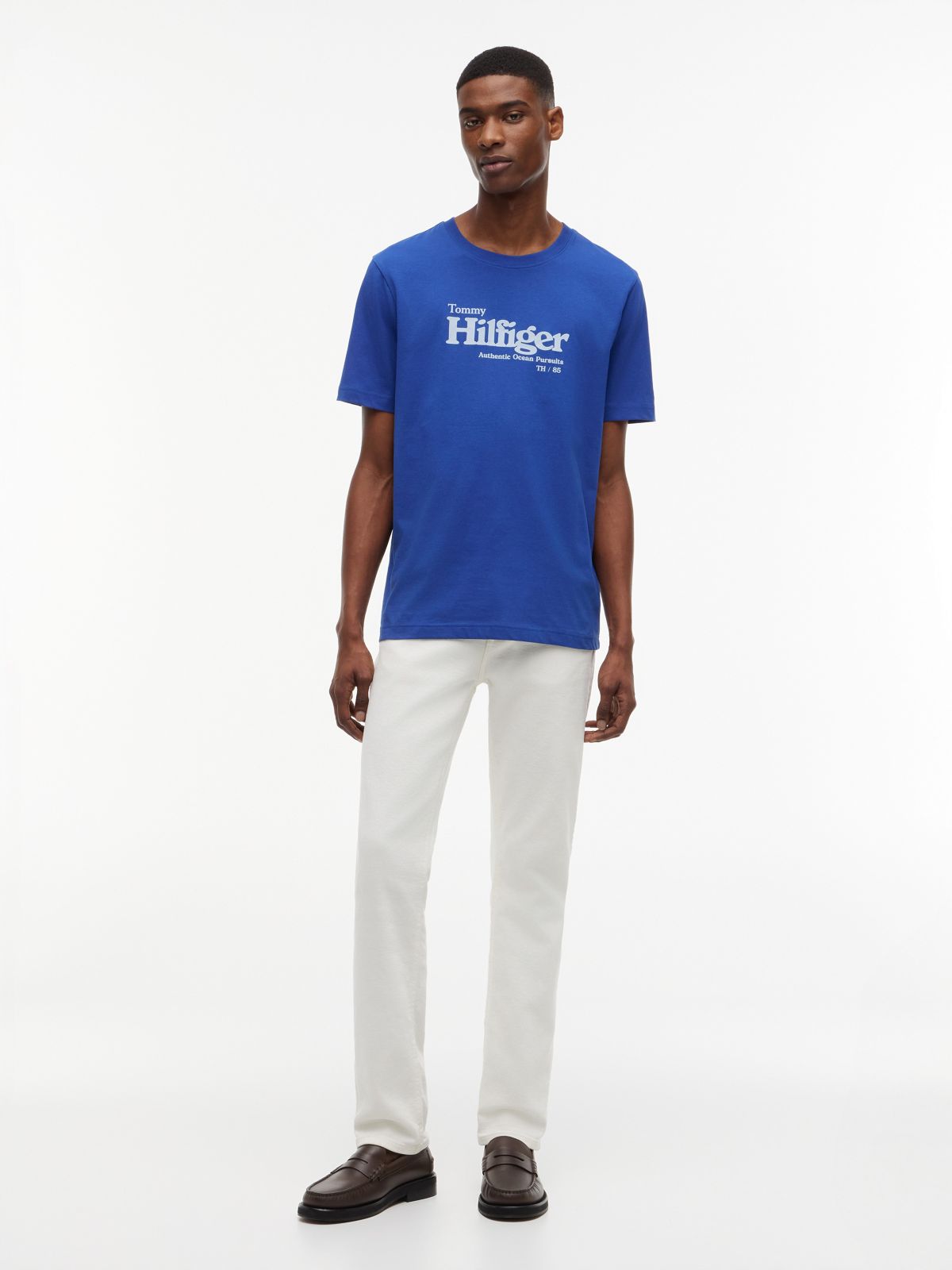 Nautical Hilfiger Logo T-Shirt — Pigment Blue