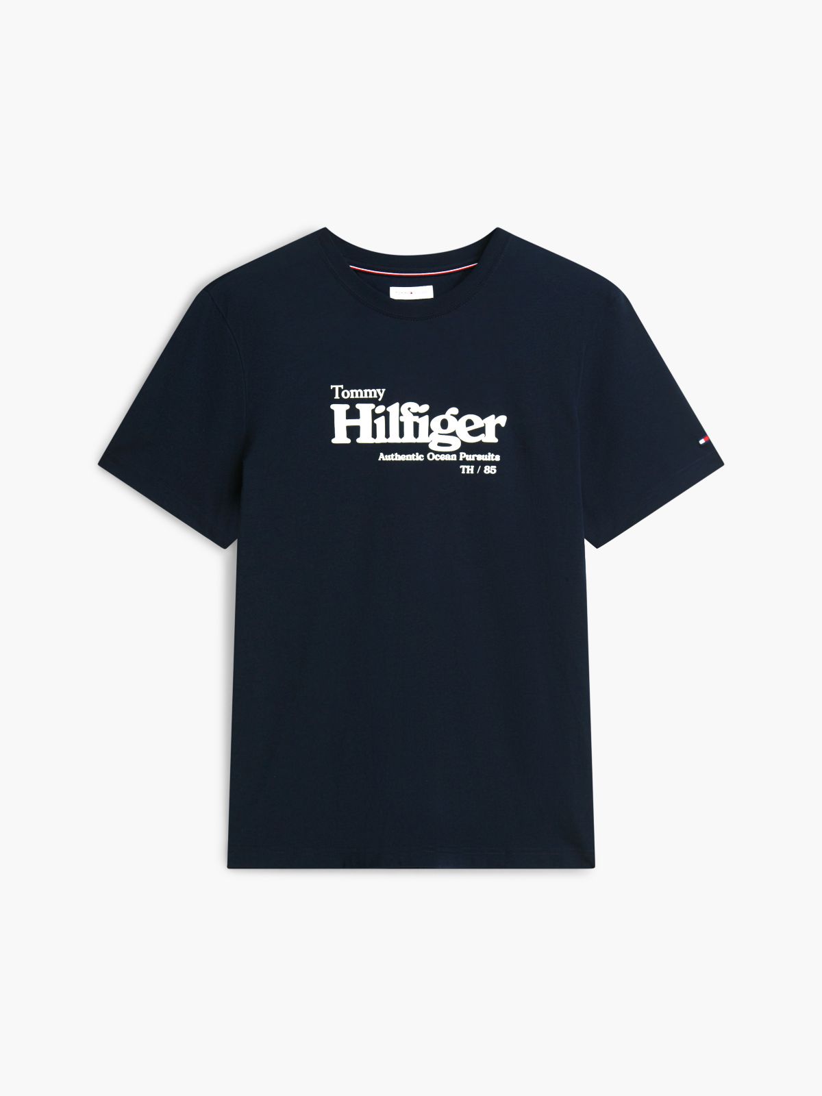 Nautical Hilfiger Logo T-Shirt — Navy