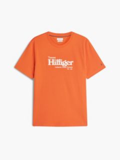 Nautical Hilfiger Logo T-Shirt — Brilliant Orange 5