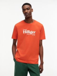 Nautical Hilfiger Logo T-Shirt — Brilliant Orange 1