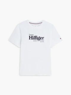 Nautical Hilfiger Logo T-Shirt — White 5