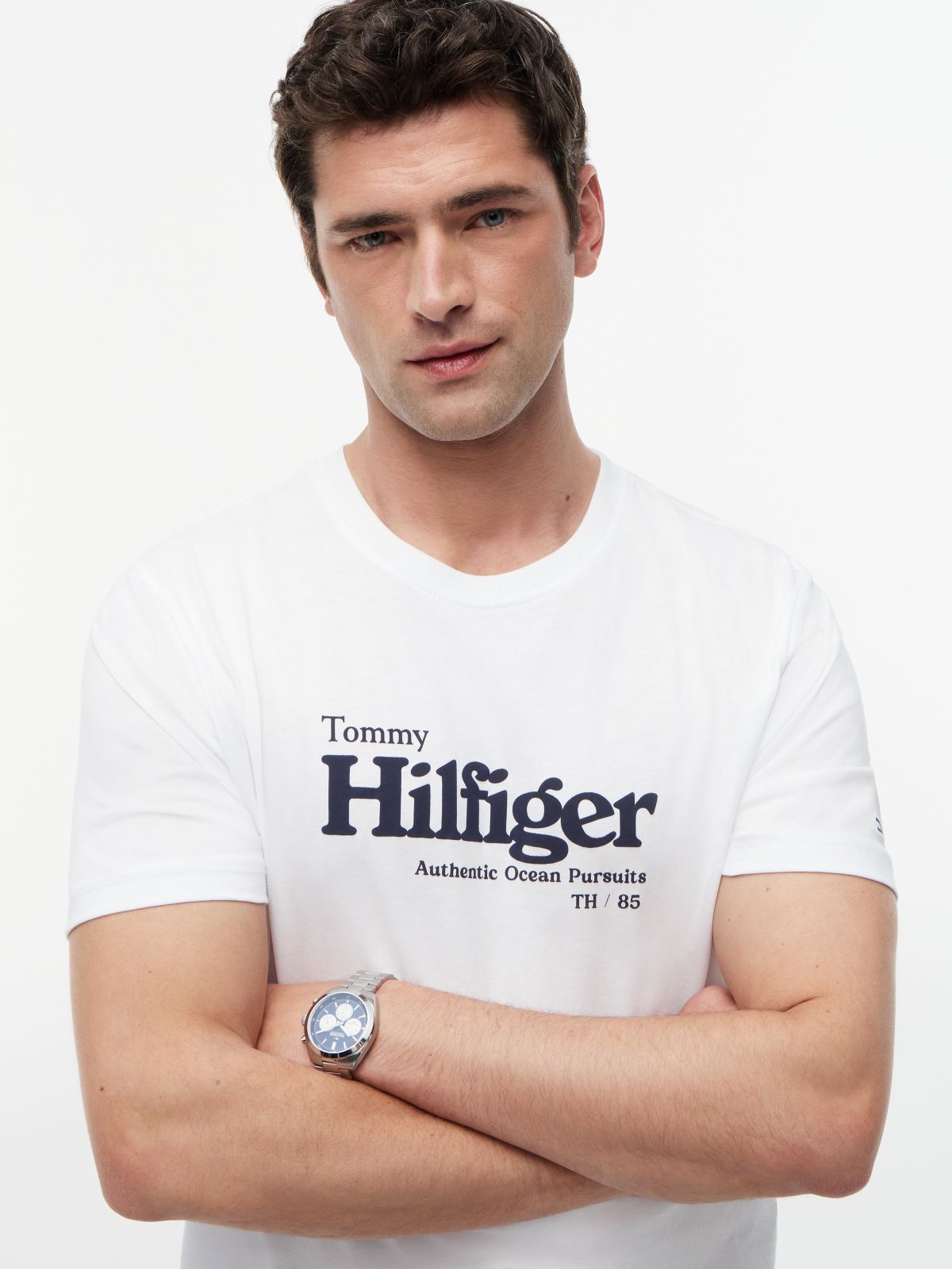 Nautical Hilfiger Logo T-Shirt — White