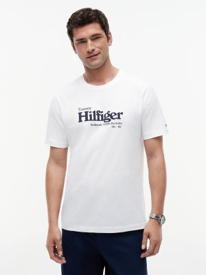 Nautical Hilfiger Logo T-Shirt, White