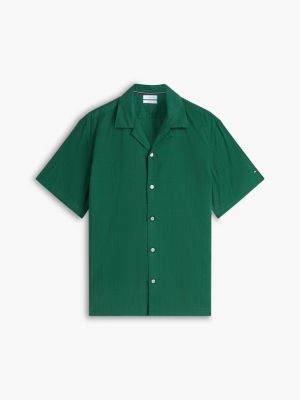 Мужские рубашки Tommy Hilfiger Classic Fit Windowpane Dobby Camp Shirt — фото 5