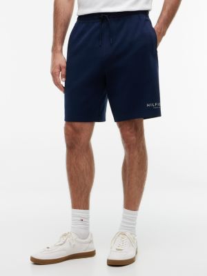 Marina Club Logo Intechno Knit Sweatshort, Light Navy