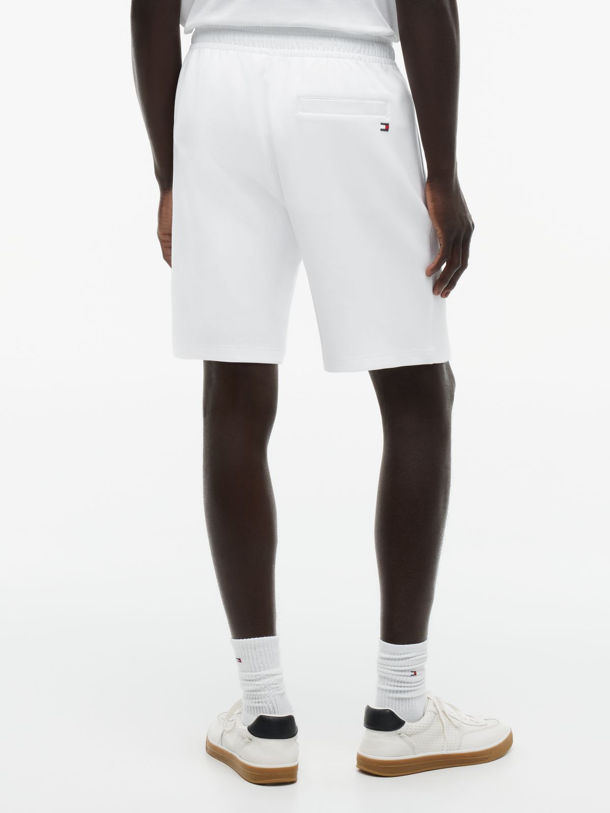 Marina Club Logo Intechno Knit Sweatshort — White