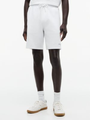 Marina Club Logo Intechno Knit Sweatshort, White