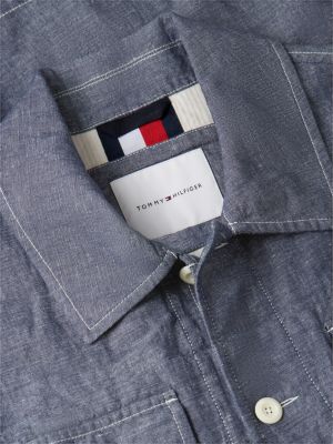 Мужские куртки Tommy Hilfiger Chambray Field Jacket — фото 8