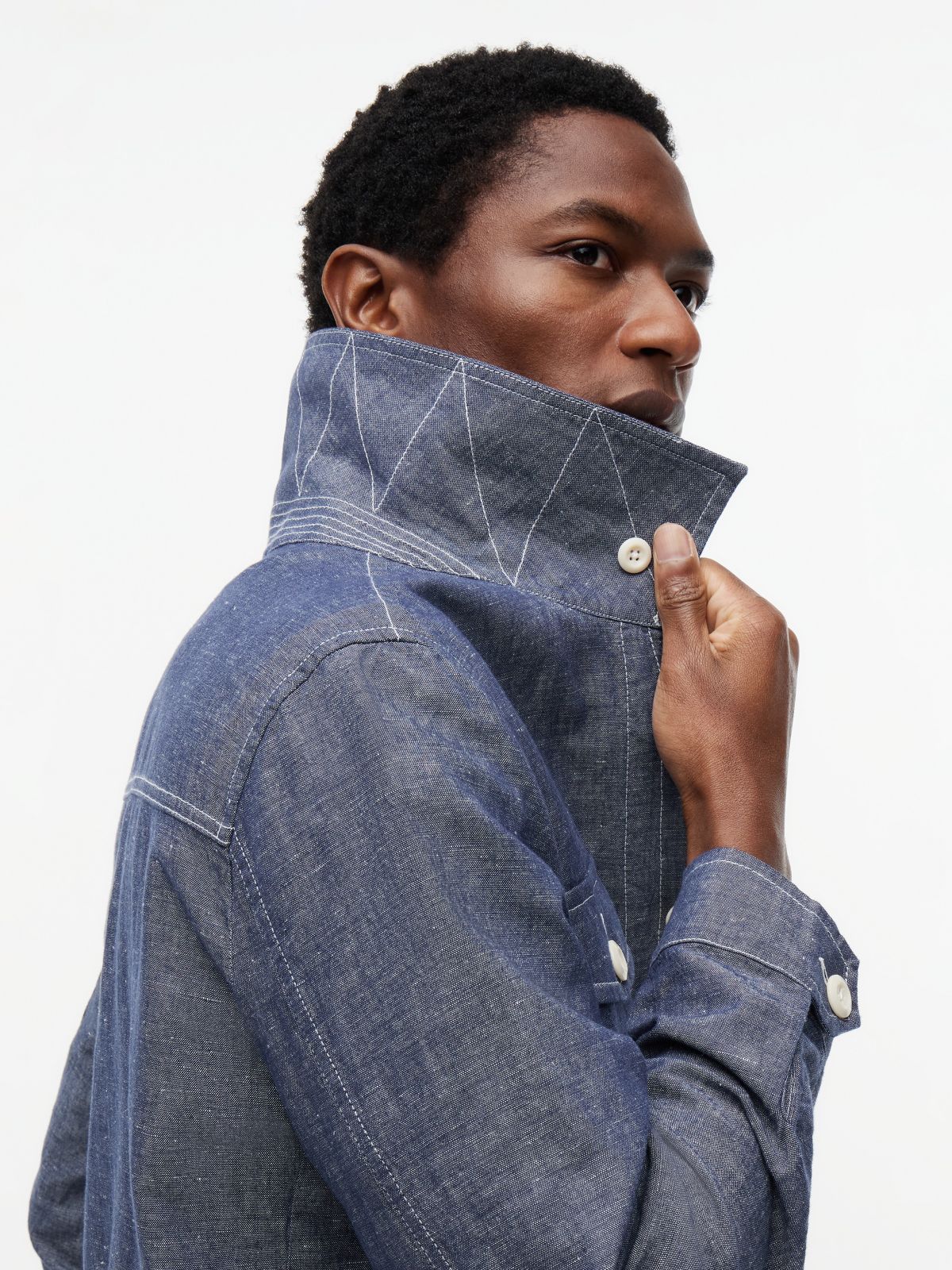 Chambray Field Jacket — Dark Chambray