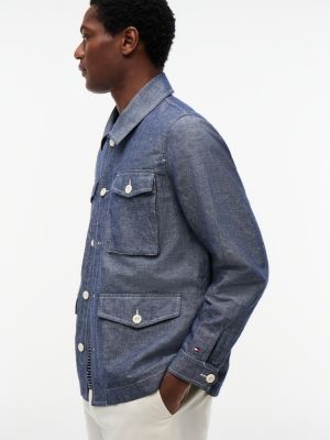 Мужские куртки Tommy Hilfiger Chambray Field Jacket — фото 4