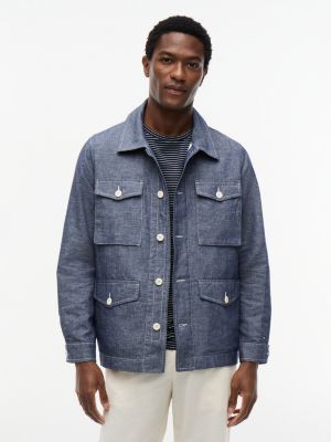 Chambray Field Jacket, Dark Chambray