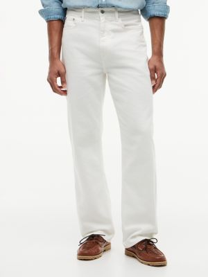 Garment-Dyed Relaxed Jean, White