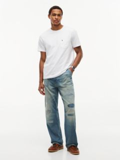 Distressed Loose Fit Utility Jean — Zed Indigo 2