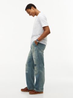 Distressed Loose Fit Utility Jean — Zed Indigo 3