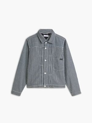 Мужские куртки Tommy Hilfiger Striped Denim Jacket — фото 5