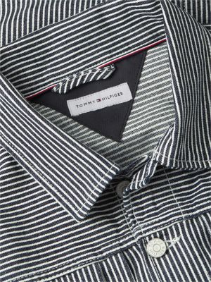 Мужские куртки Tommy Hilfiger Striped Denim Jacket — фото 6